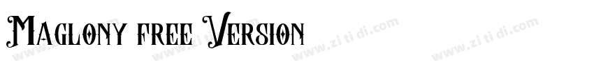 Maglony free Version字体转换